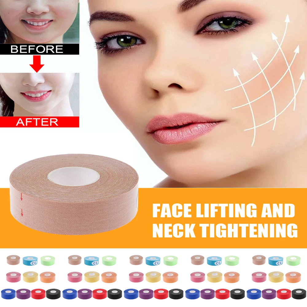 Xs 5m Kinesiology Tape For Face V Line Neck Eyes Lifting Wrinkle