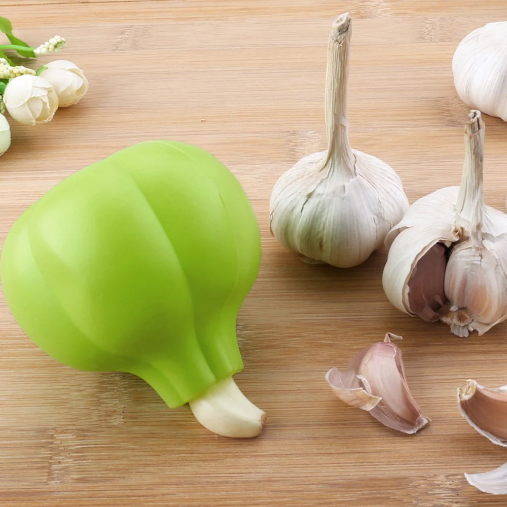 1PcsGarlicPeelingToolSoftSiliconeManualGarlicPeelerGadget