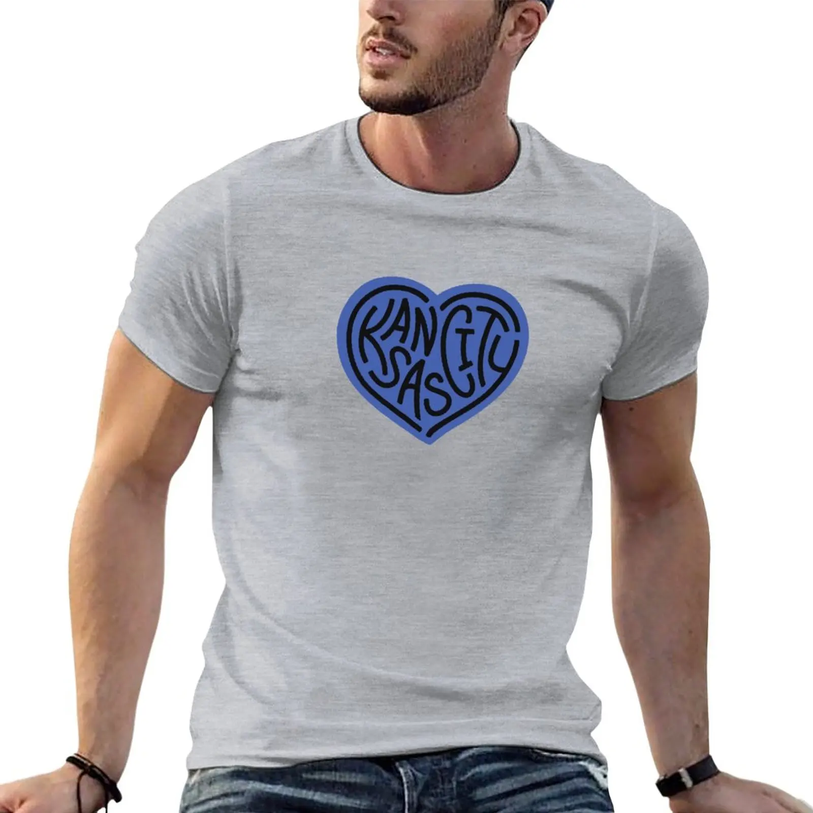 

LOVE KC (blue x black) T-Shirt T-shirt short plus size tops boys white t shirts black t shirts mens graphic t-shirts pack