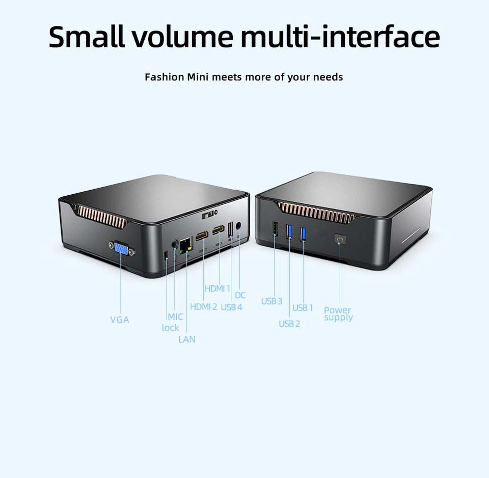 SZBOX N97 / N95 Mini PC Windows 11 Pro WiFi 5.0 BT 4.2 Desktop