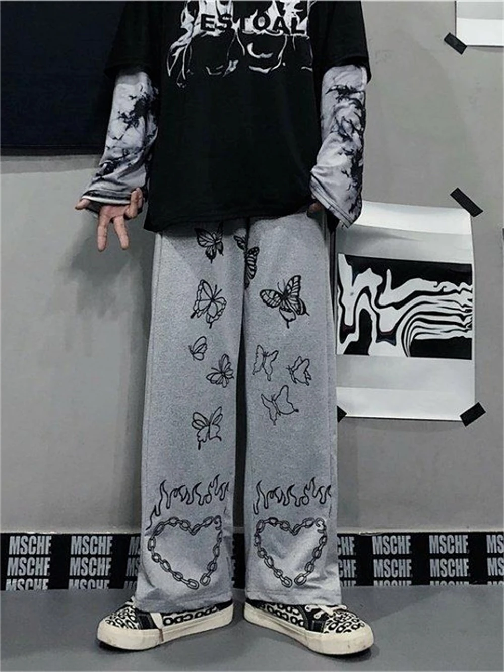Y2k Grunge Women Aesthetic Pants Streetwear Sweatpants