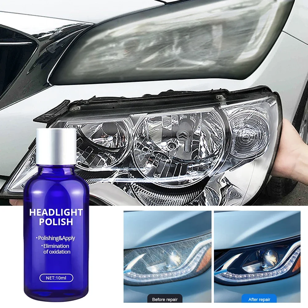 30ml Car Headlight Repair Coating Oxidation Rearview Anti-scratch Paint Cleaner Headlamp Assembly  Auto Care Tool Cleaning