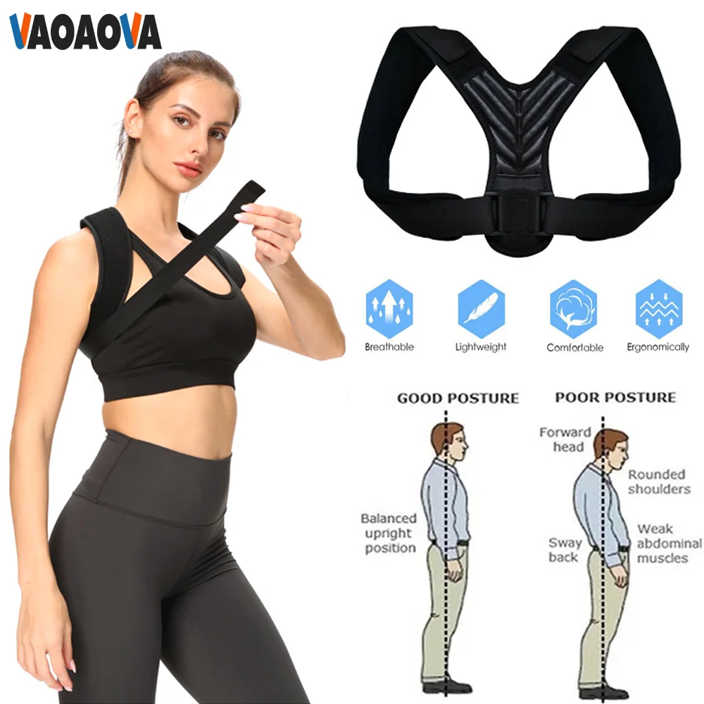 Adjustable Posture Corrector Back Support Strap Brace Shoulder Spine Support Lumbar Posture