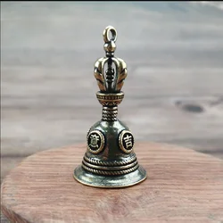 Vintage Brass Copper Bell Wind Chimes - Handcrafted Die-Cast Bronze Pendant Chimes (Army green)