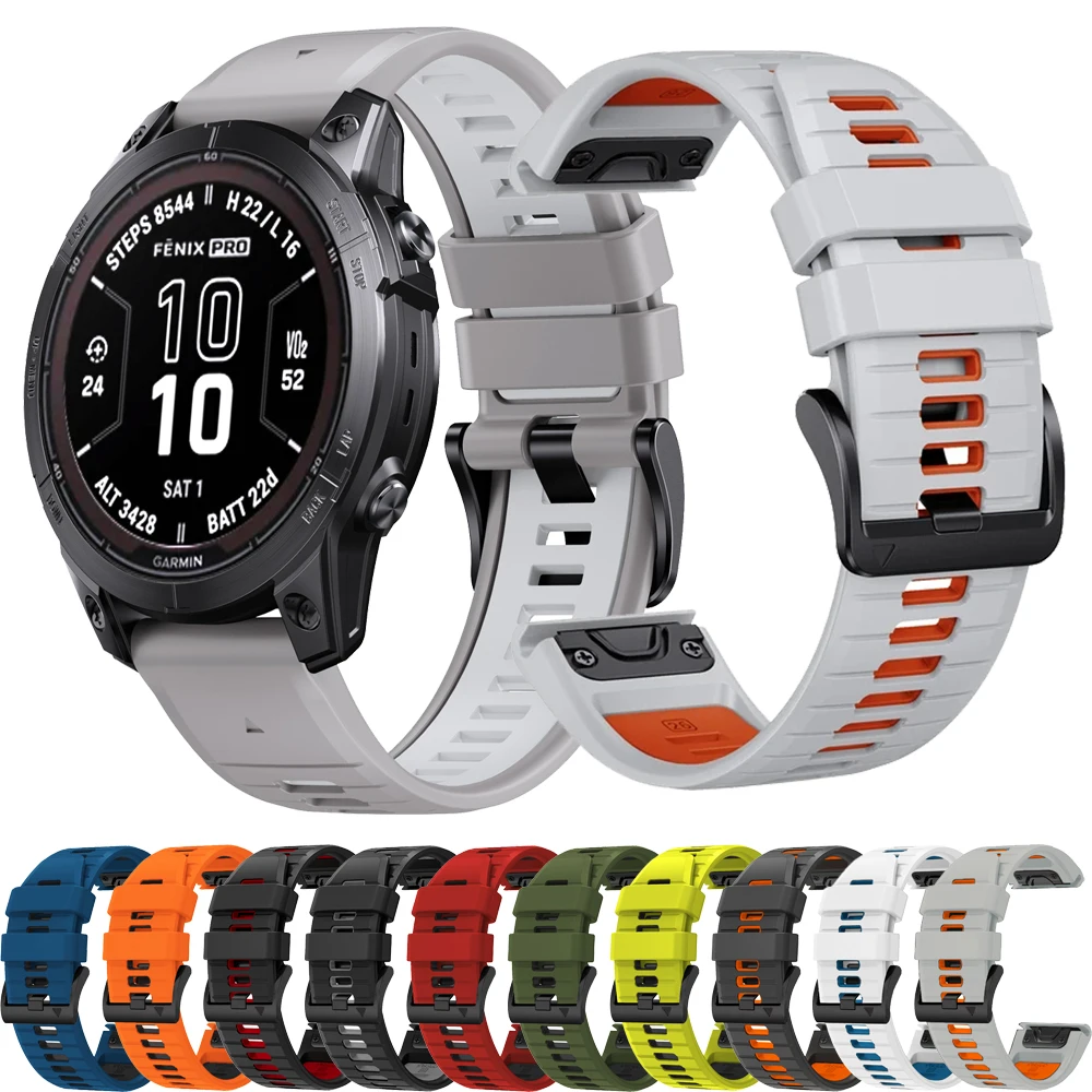 

Ремешок для часов Garmin 22 мм 26 мм Fenix 7 7X 6X 6 Pro 5X Plus 955, ремешок для часов Epix Pro Gen 2 47 мм 51 мм, браслет для наручных часов Quickfit