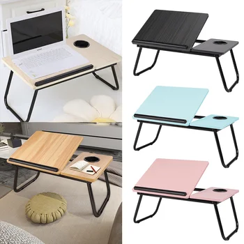 Scrivania per laptop inclinabile regolabile Divano letto Scrittura Notebook Scrivania per computer Vassoio per colazione Tavolo portatile pieghevole