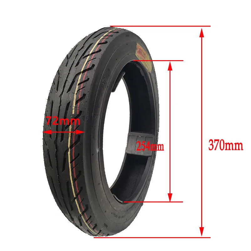 14x2.50(2.50-10）tubeless tires Pneumatic wheel for 14 inch electric bicycle