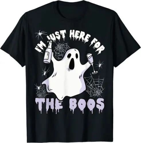 Halloween Ghost Costume Spider Just Here For The Boos T-Shirt