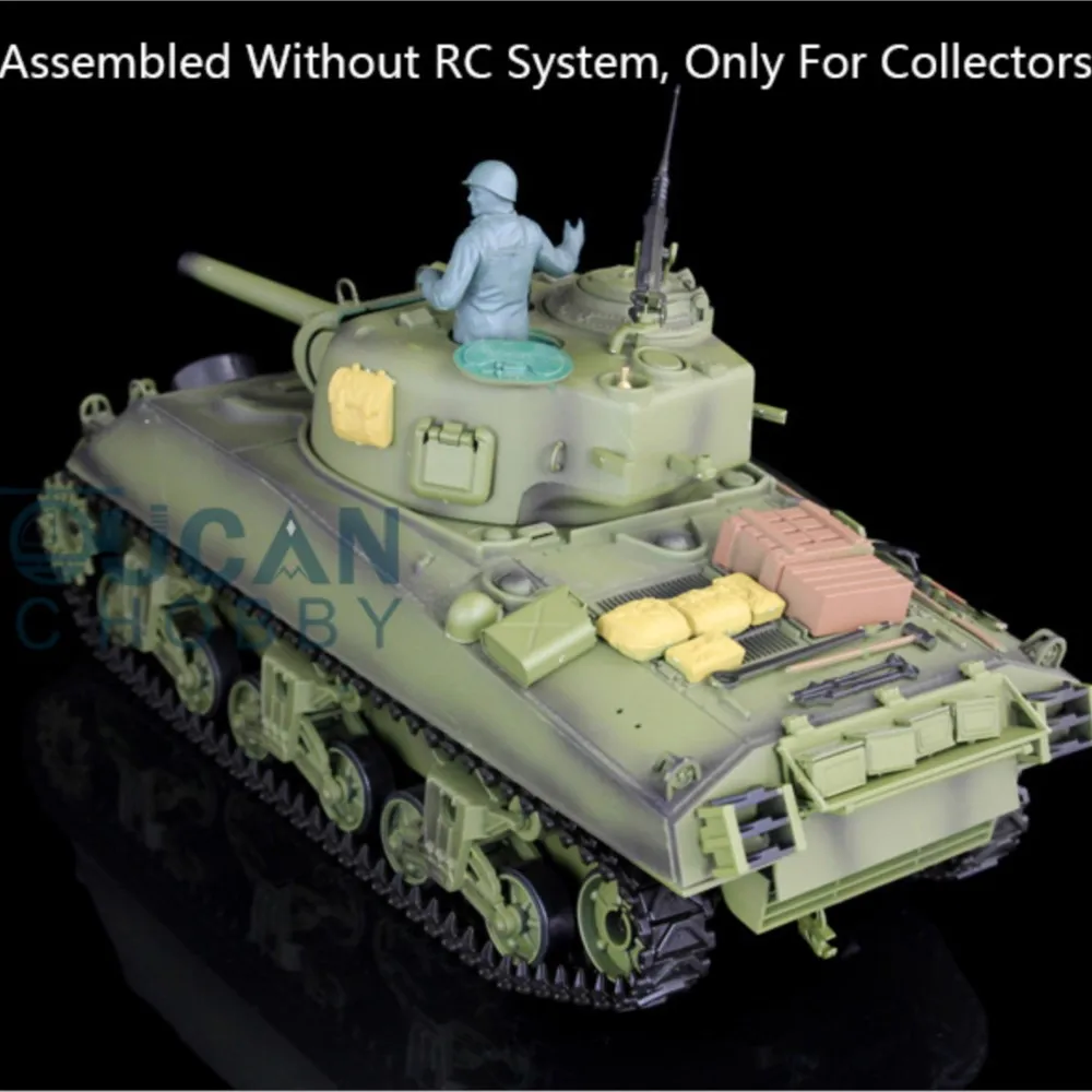 Henglong HL 1/16 모델 플라스틱 미국 M4A3 셔먼 스태틱 탱크 3898 메인 보드 없음 선물용 장난감