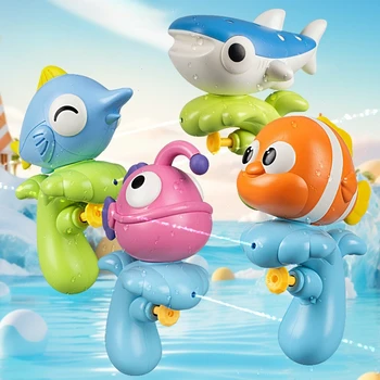 Pistola ad Acqua a Forma di Cartone Animato per Bambini, Mini Pistola Spruzza Acqua a Forma di Animale, Giocattolo Estivo per Piscina e Bagno, Gioco di Combattimento ad Acqua per Esterni per Bambini e Bambine