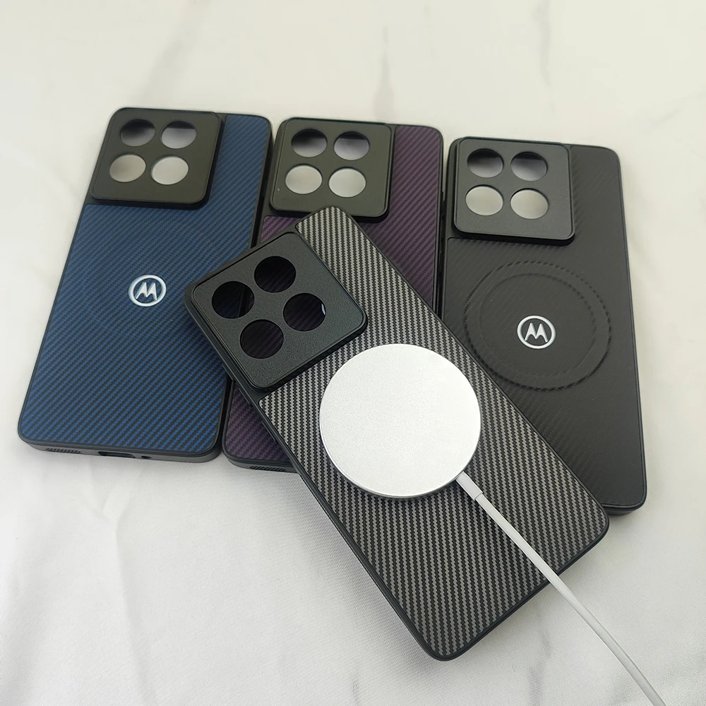 Enhanced Carbon Fiber Magnetic Case with Full Lens Protection - Magsafe Compatible Cover