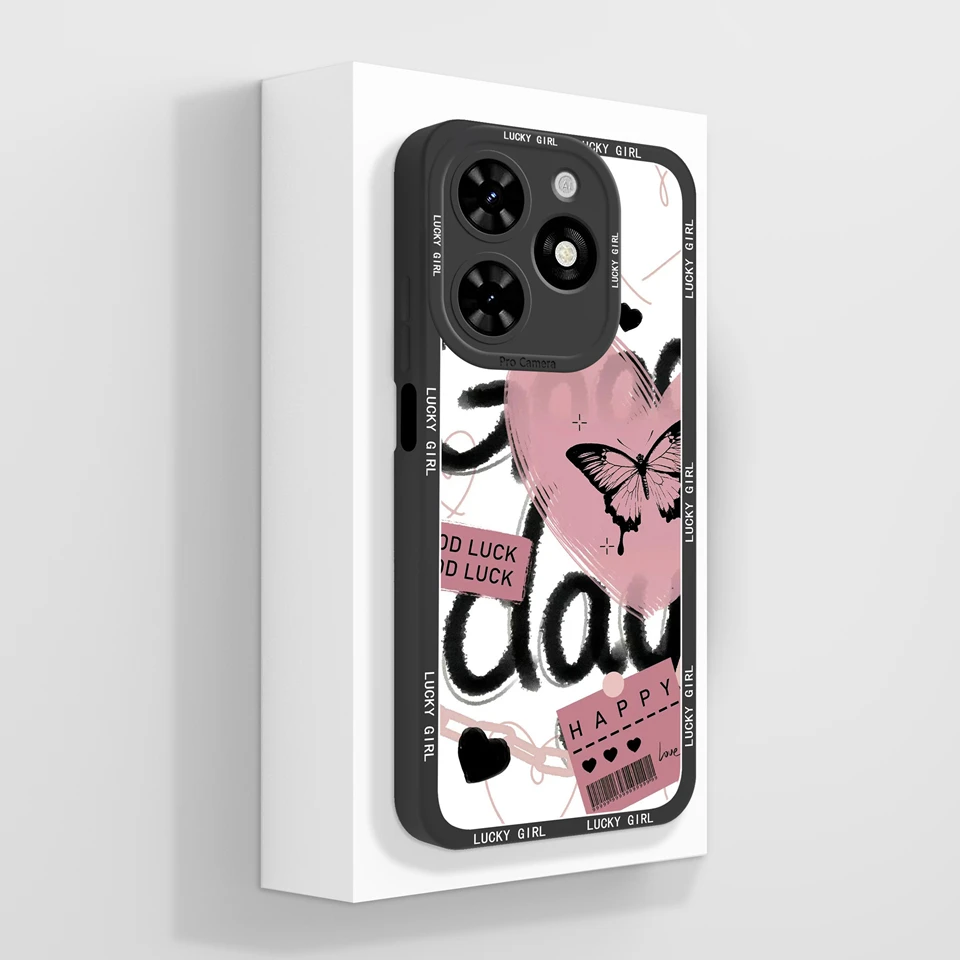 Fashionable Liquid Glitter Case with Lovely Girl Design – Durable and Stylish Back Cover