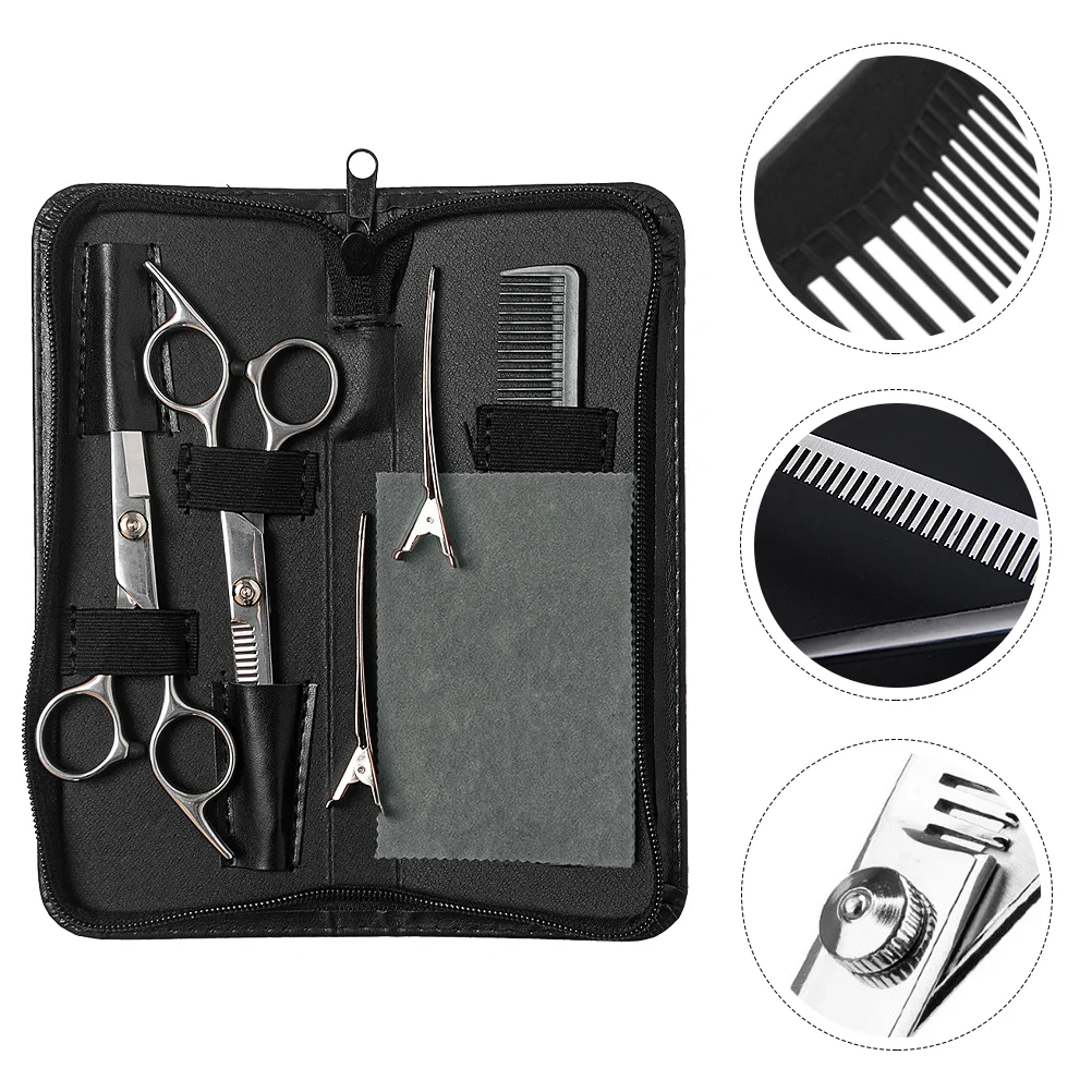 

7pcs/set Hair Cutting Tool Kits Hairdressing Haircut Scissors Blending Scissors Salon spare parts