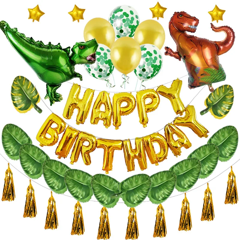 

Dinosaur Birthday Party Decoration Set Kids Party Banner Supplies Party Balloons Kids Gifts Kids Toys Balloon Set