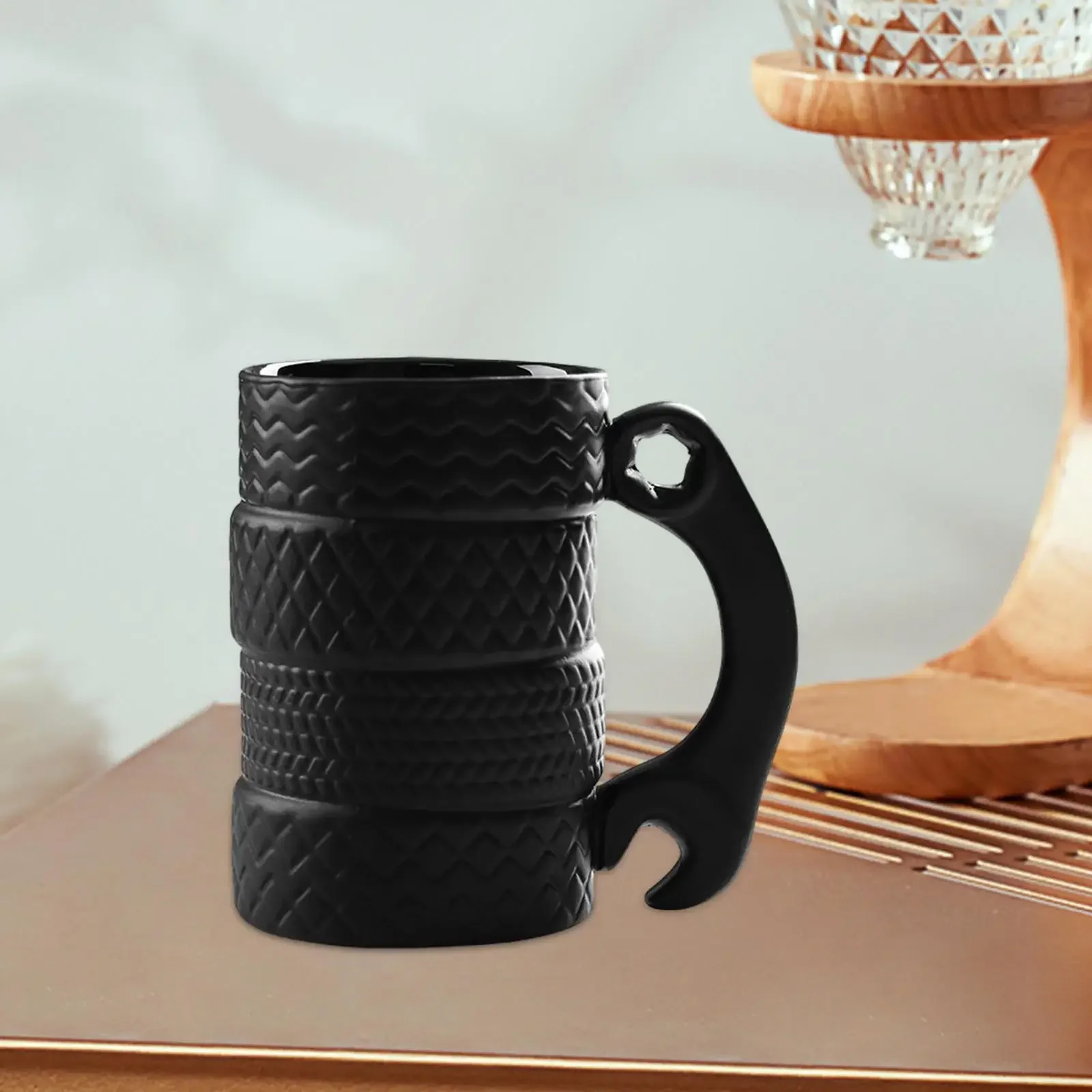 Wheel Tire Mug - Car Enthusiast Gift - كوب قهوة بت...