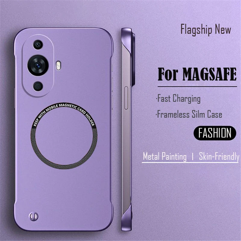 Sleek Frameless Magnetic Phone Case with Matte Finish