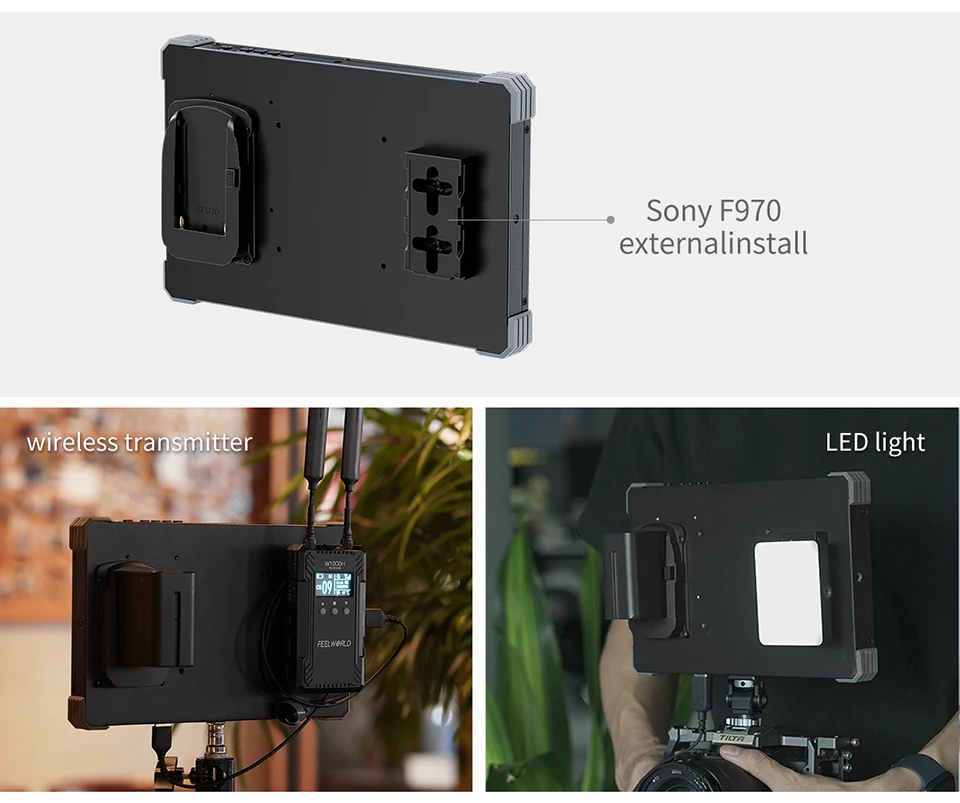 T10 10" Full HD Field Monitor 1920*1200 500Nit Brightness 1500:1 Contrast DSLR C