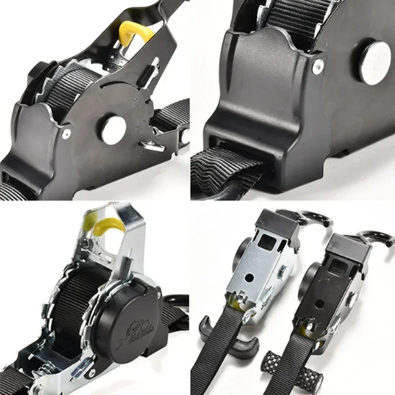 Retractable Auto Ratchet Strap Automatic Shrink Bundle Tape Retractable Belts For Motorcycles Convenience Luggage Straps
