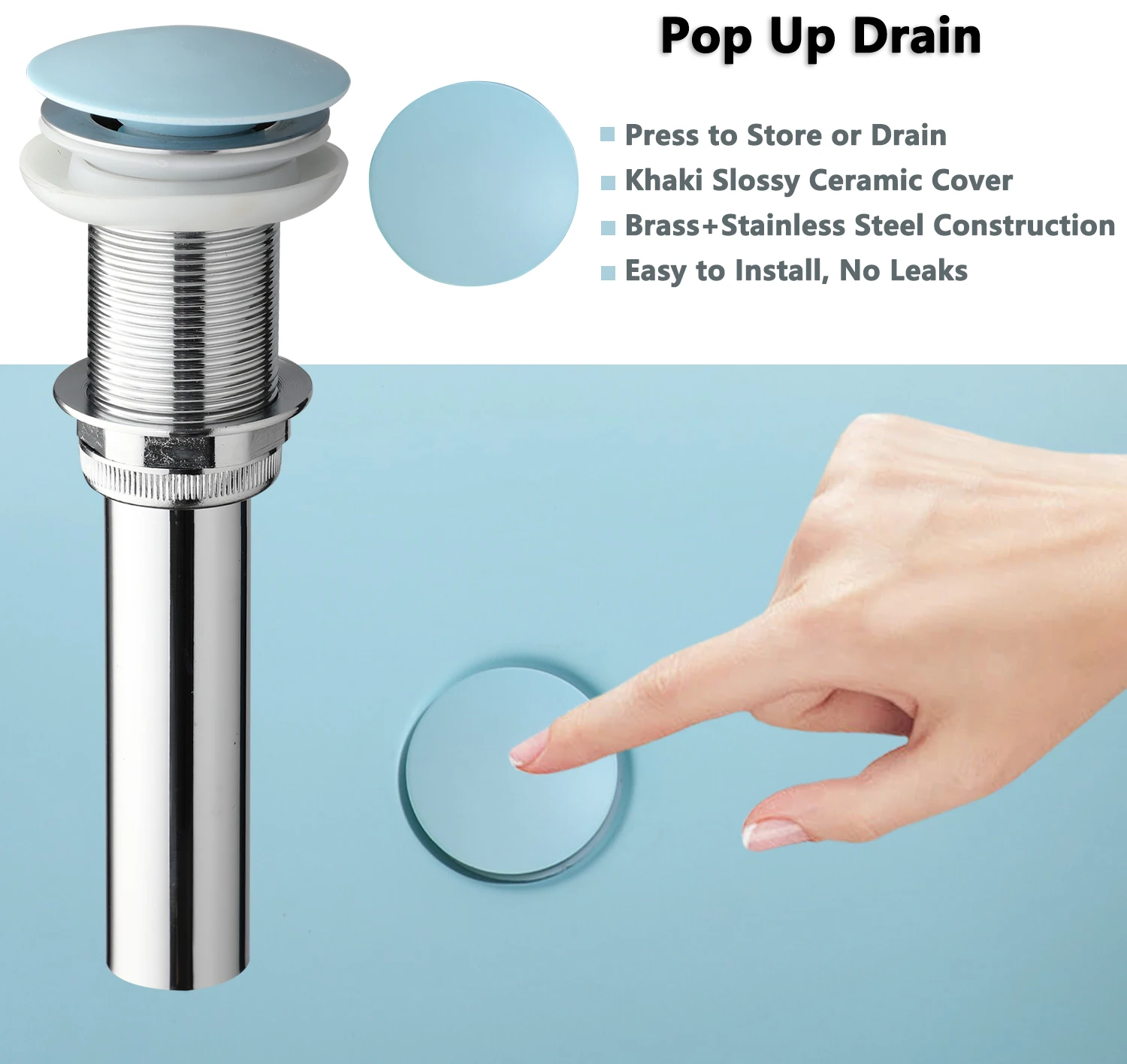JIENI New Materials Bathroom Sink Faucet Set Multi Style Hand Painted Washbasin Water Droplet Shaped Hot Cold Taps Pop Up Drain 6