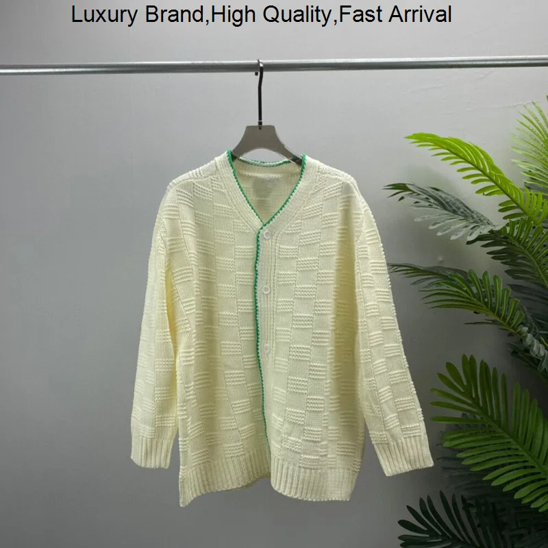 

Knitted Fashion Men Cardigan Sweaters 2023 Top Jacquard Plaid New Autum Winter White Korean Casual Coats Jacket Mens Clothing