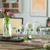 Glass Bud Vases Set of 3, Modern Small Flower Vase in Bulk for Wedding Decorative, Clear Glass Vase for Party Events Centerpiece 5