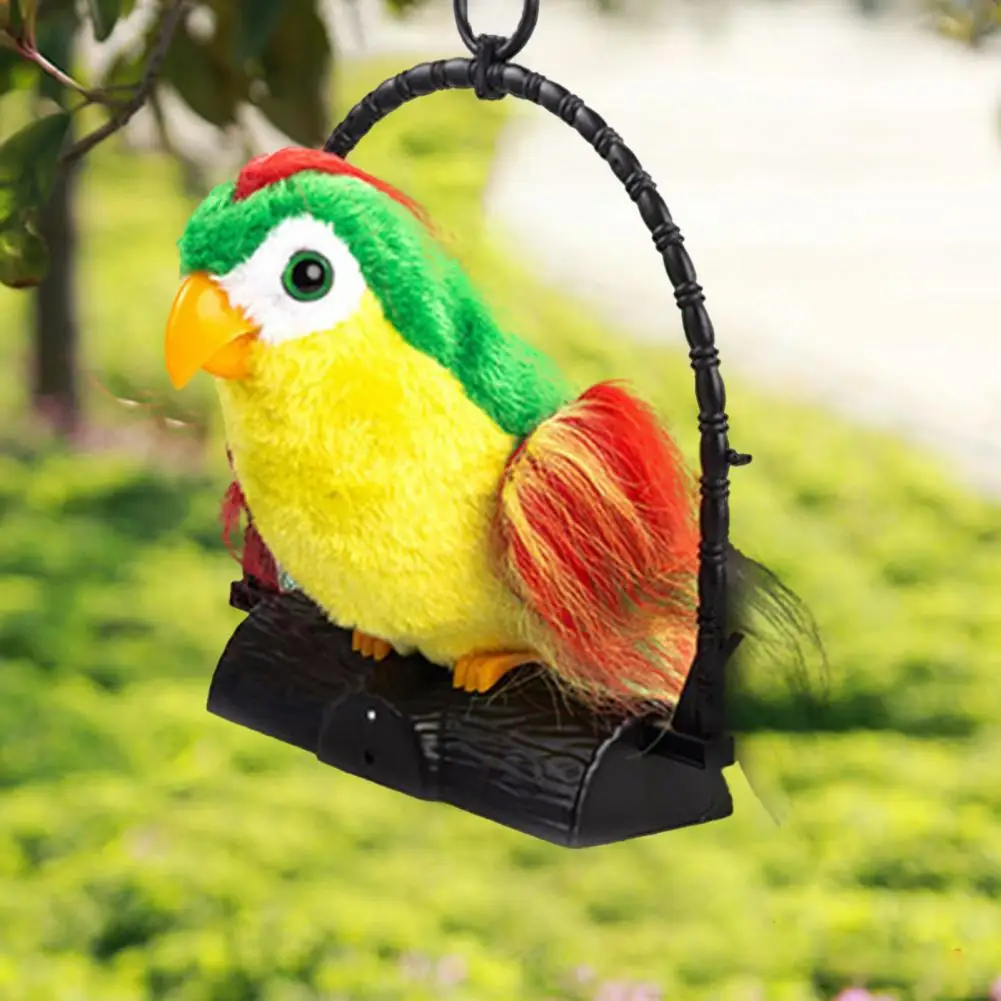 Exquisite Decorative Colorful Talking Parrot Bird Plush Doll Garden Supplies Children Parrot Toy Plush Toy