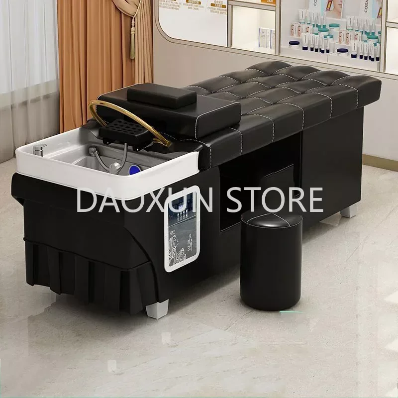 Head Spa Hair Washing Bed Massage Water Circulation Comfort Luxury Shampoo Chair Salon Silla Peluqueria Salon Furniture MQ50SC