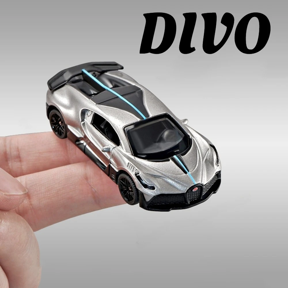 Diecast Alloy Car Collectible with Dust Cover - 1:64 Miniature Toy