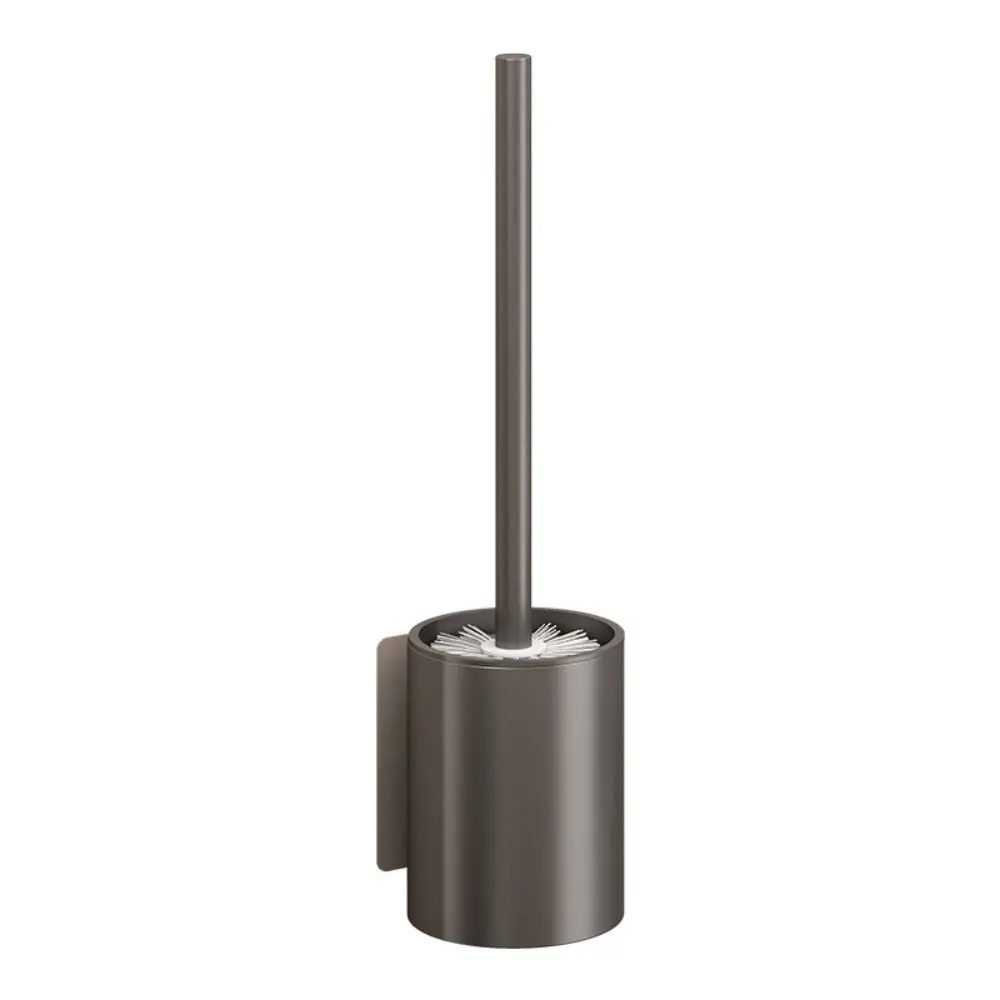 Space Aluminum Toilet Cleaning Brush Wall Mounted Long Handle with Holder