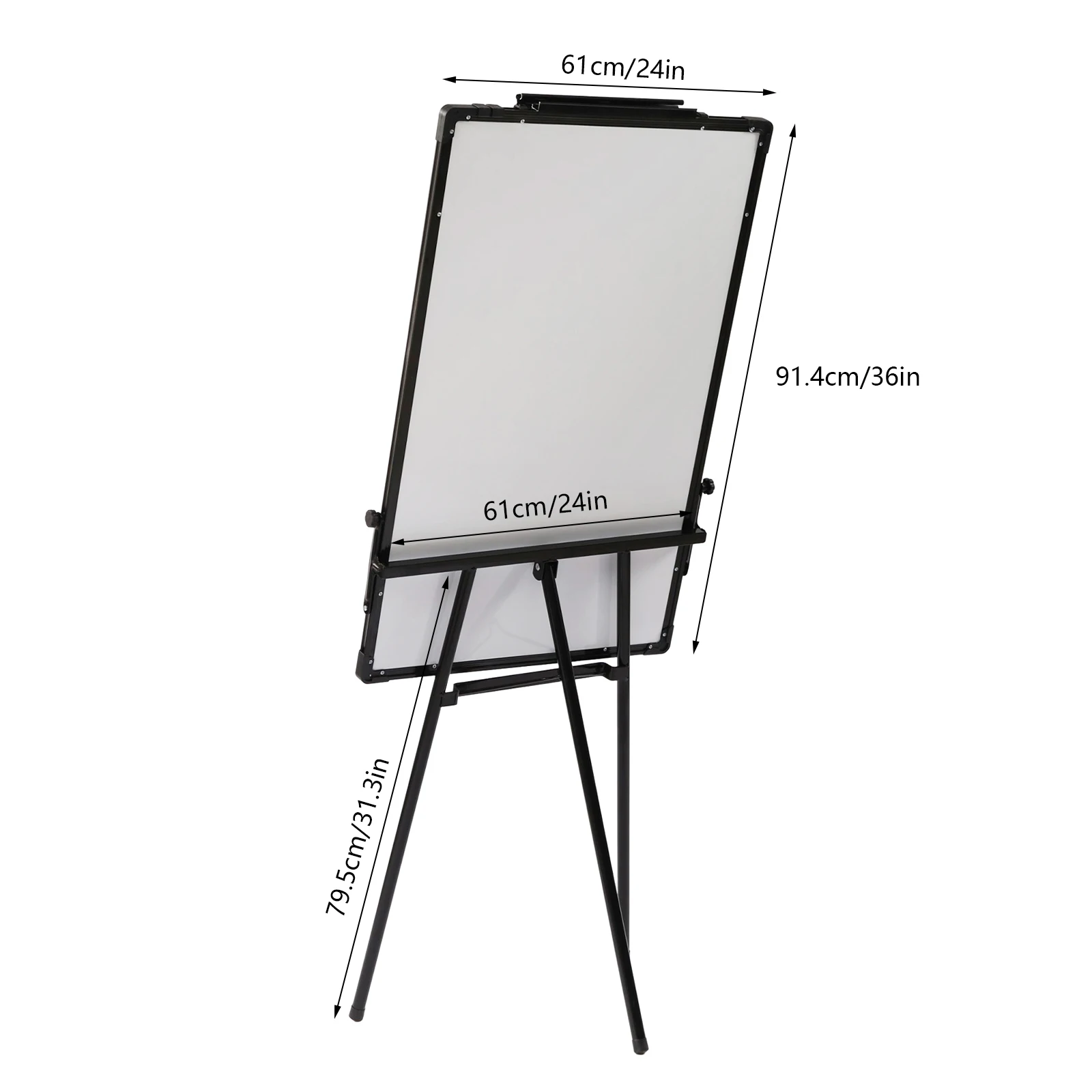 Adjustable Height Whiteboard Stand Heavy-Duty Mobile Magnetic Dry-Erase Flipchart Easel - 29 X 42 Board /(Without S Portable Whiteboard