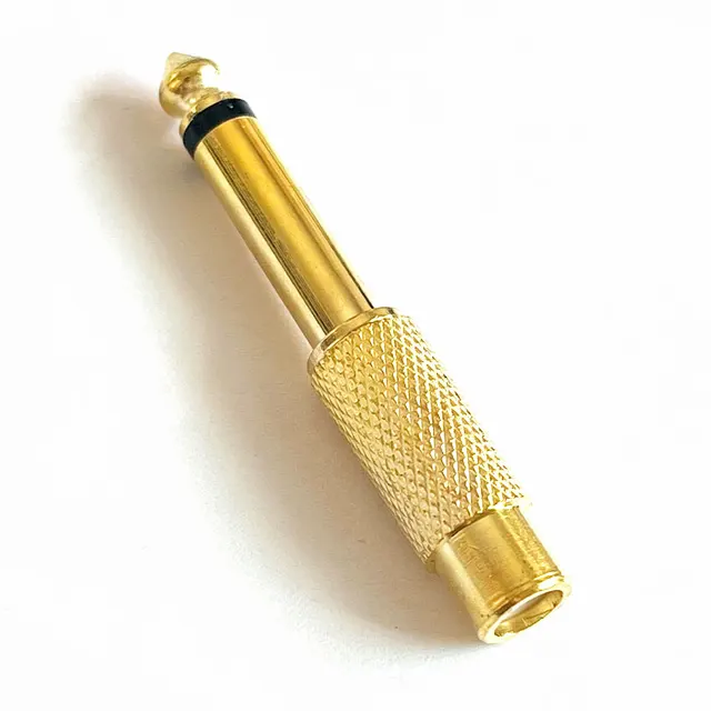 Spina Maschio Da 6,35 Mm Da 1/4 Di Pollice A Connettore Dell'altoparlante Femmina RCA Adattatore Per Spina RCA A Microfono Da Mm