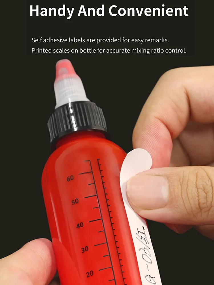 DSPIAE MS-B75 PET Model DIY Coloring Special Pointed Paint Bottle 75ml 3
