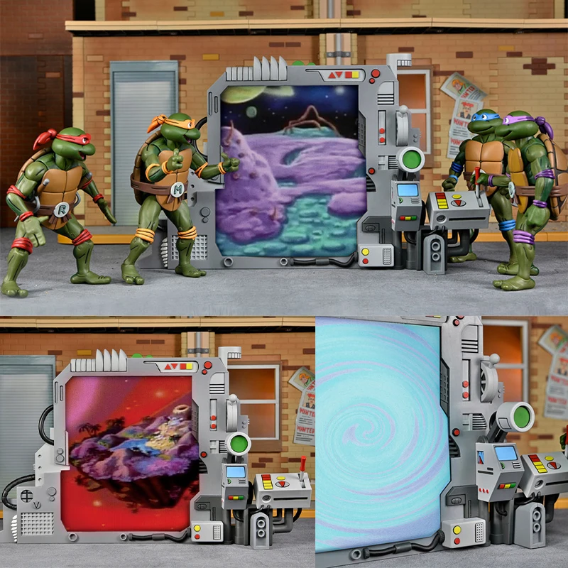 Teenage Mutant Ninja Turtle Figuras Neca 54286 Action Figure Donatello Portal Generator Portal Generator 7 Pollici Modello Giocattolo Regalo Originale