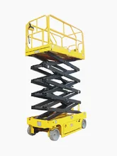  6m through 18m Extended Platform Self Drive Electric Hydraulic Non-Marking Scissor Lifters 