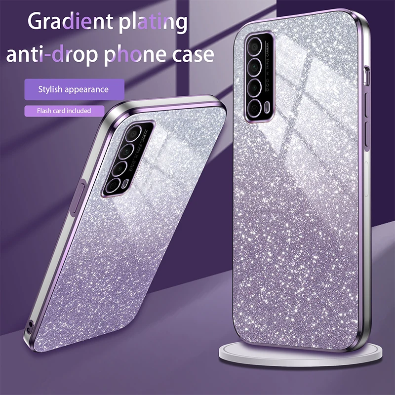 Glamorous Glitter Silicone Case with Camera Lens Protection - Soft Back Cover