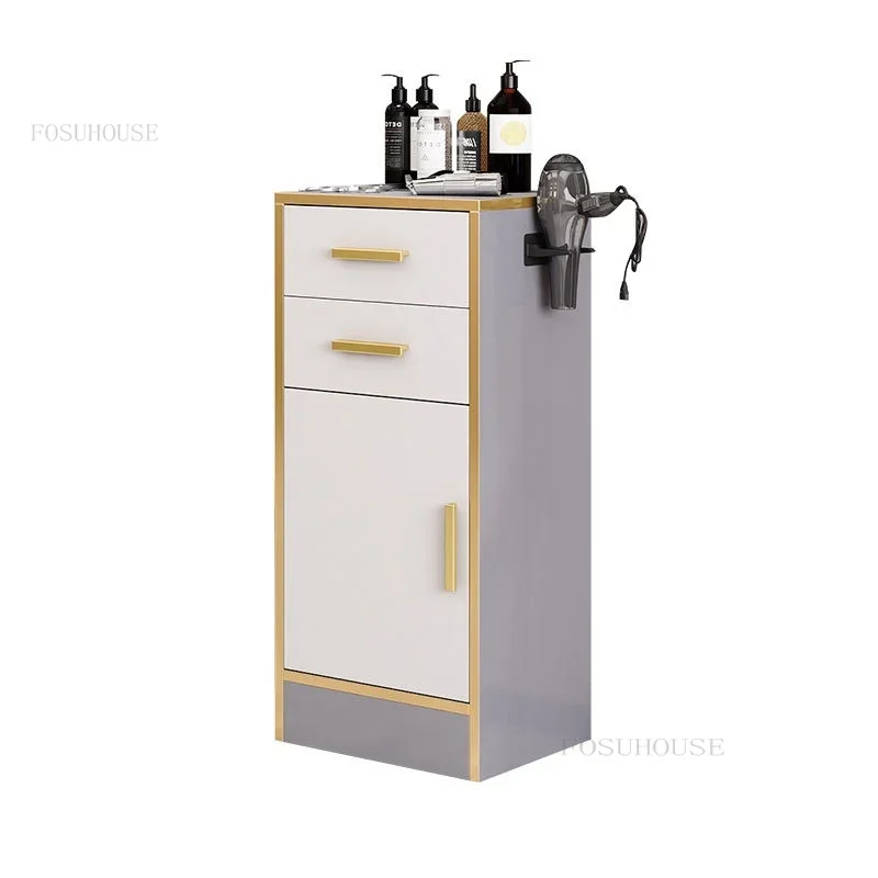 Multifunctional Salon Trolley Barber Shop Tool Cabinet Hair Salon Dedicated Vertical Tool Trolley Beauty Hair Cutting Rack