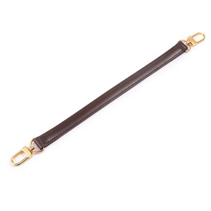 100% Genuine Leather Bag Strap Handbags Handles For Handbag Short Bag Strap Purse Strap Golden Buckle Replacement Bag Belt Band