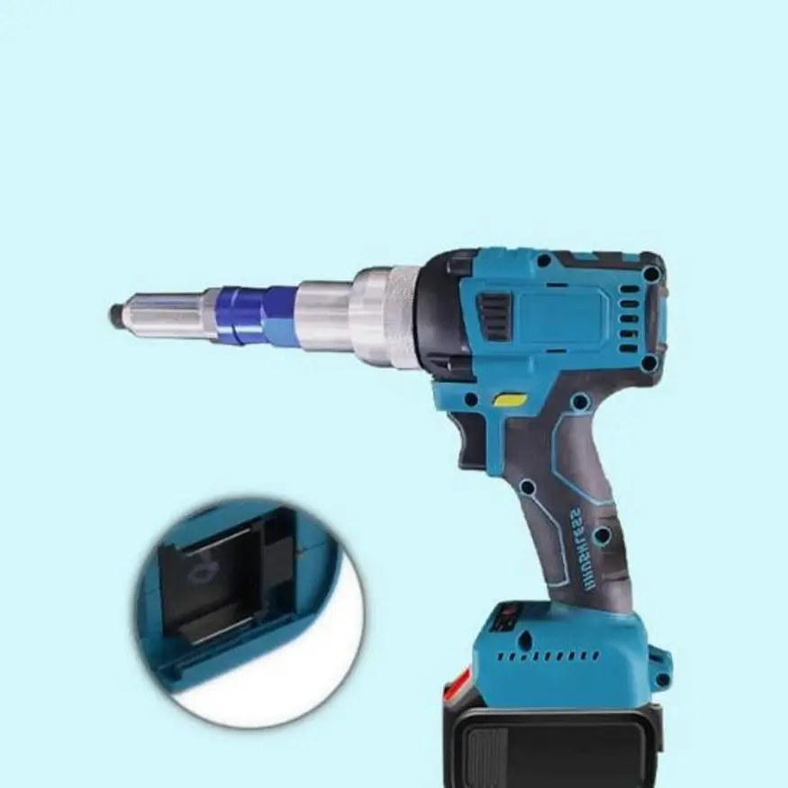 Electric Riveter Gun Brushless Screwdriver For Makita 18V Battery Applicable Rivet 2.4-4.8mm Wireless Riveting Tool (No Battery) rivet gun