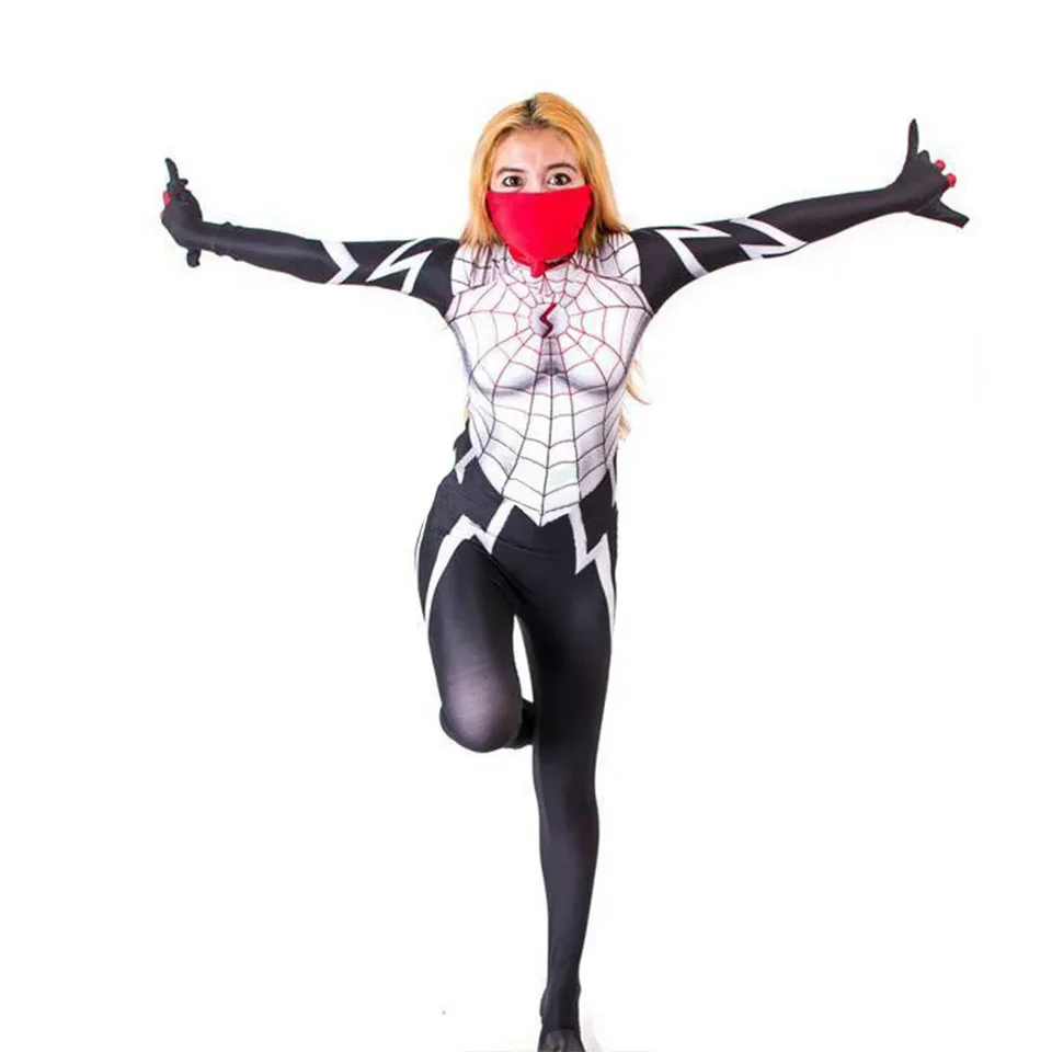 Amazing Women Cindy Moon Silk Spiderwoman Cosplay Costume