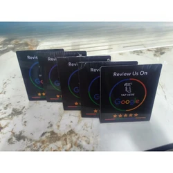 Programmable NFC Station Table Display with Standing Brand Bracket (Black 5PCS)