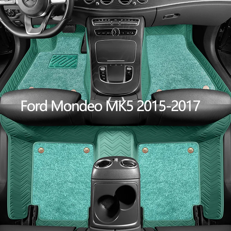 CustomLeatherCarFloorMatsForFordMondeoMK5201520162017Auto