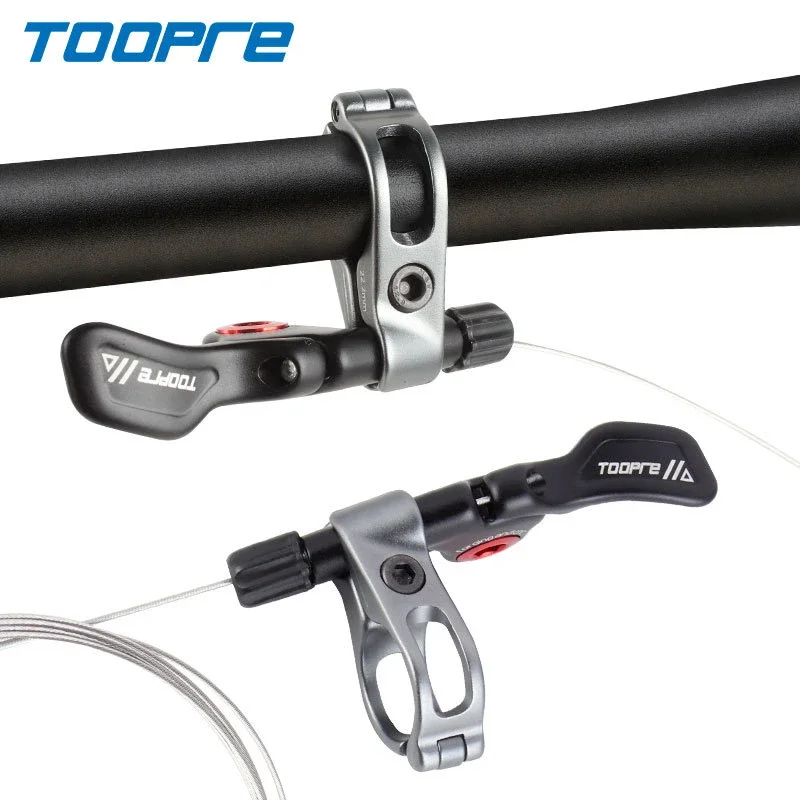 TOOPREMountainBikeTelescopicSeatPostRemoteLockoutEIEIOAluminiumAlloyWireController