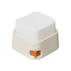 Rechargeable Mini Keyboard Night Light - Creative Decompression Atmosphere Lamp (WHITE)