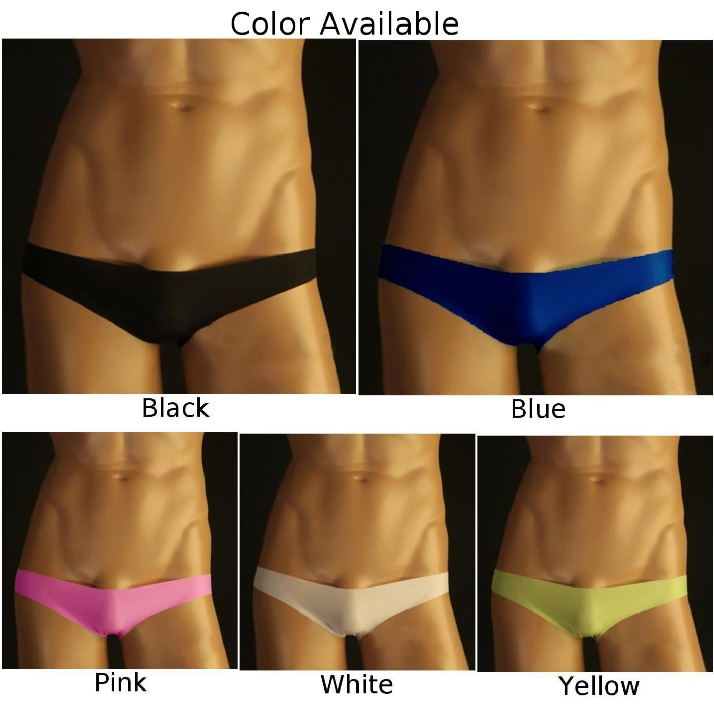 Men Seamless Nylon Erotic G-String Underwear T-Back Briefs Sexy Micro Low Rise Smooth Thong Bulge Pouch Panties Gays Clothes