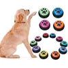 4/8/10pcs Dog Squeak Toys With Cute Claw Print Button Recordable Pet Communication Dog Toys Dog Talking Button Dog Accessories 2