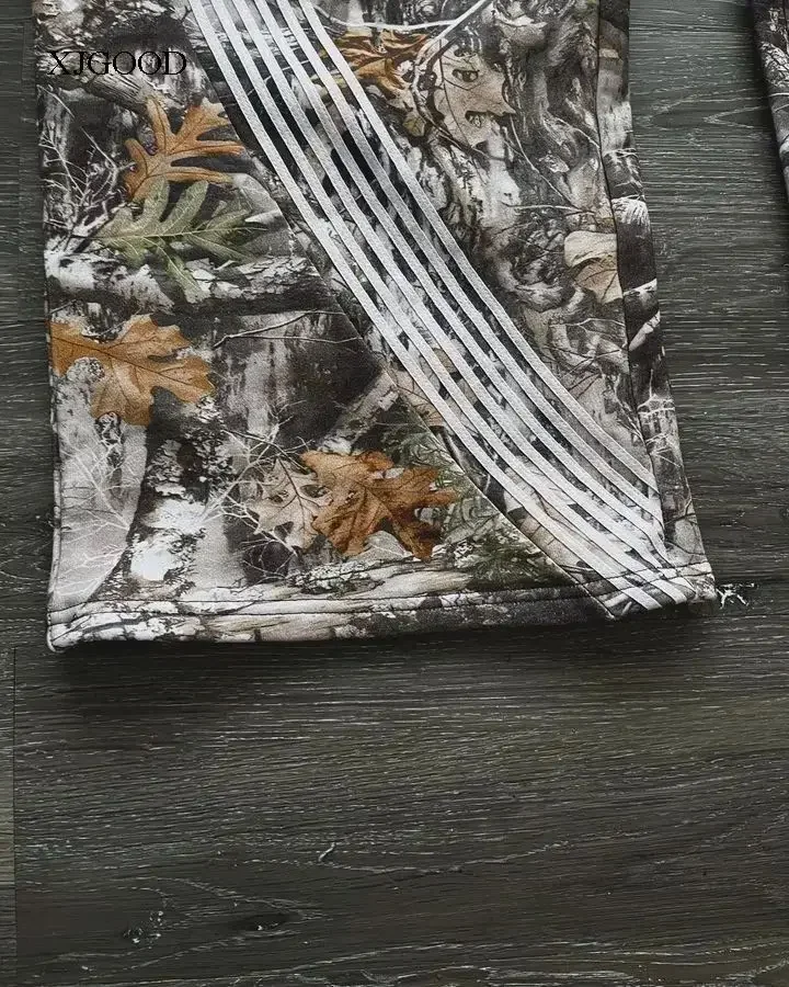 2025 Haruku Camouflage Wide Elastic Waist Straight Leg Pants Hip Hop Style Casual Loose Fit Men's Fashion_viptrois.com