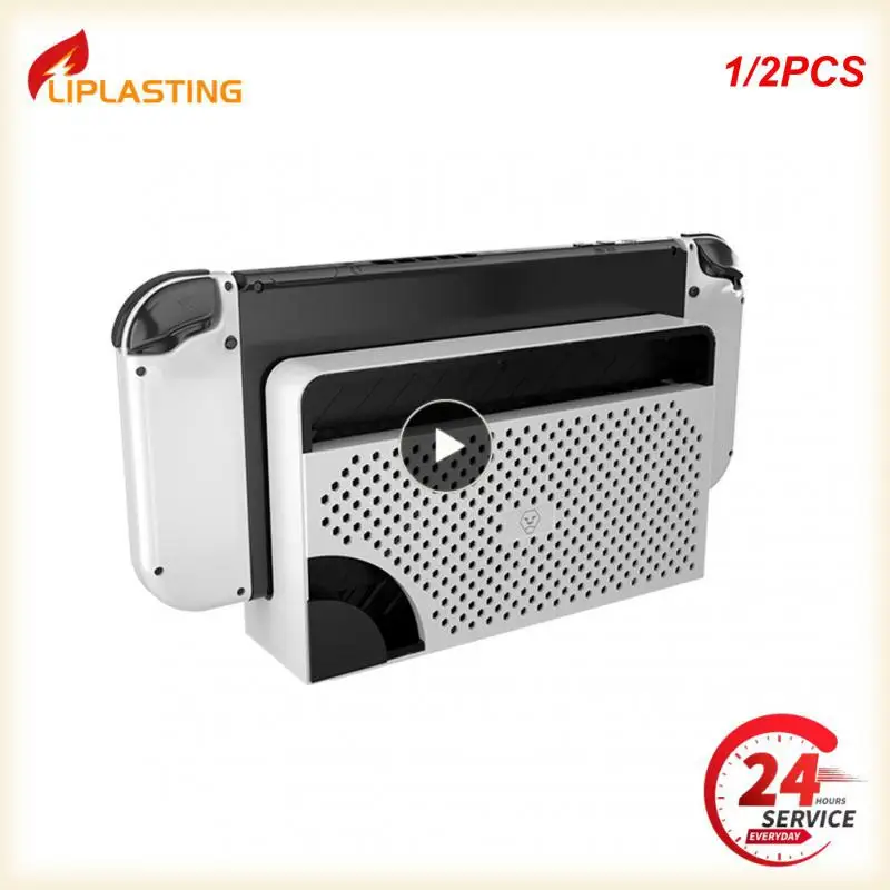1/2 Pz Interruttore Dock Cover Posteriore Ns Switch Custodia Protettiva Oled Back Case Per Ns Switch