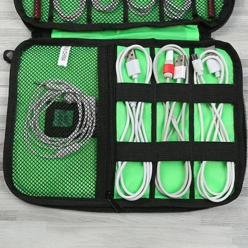 Cable Storage Bag 1-2PCS Waterproof Headphone Case Mobile Data Cable Digital Charger Accessories