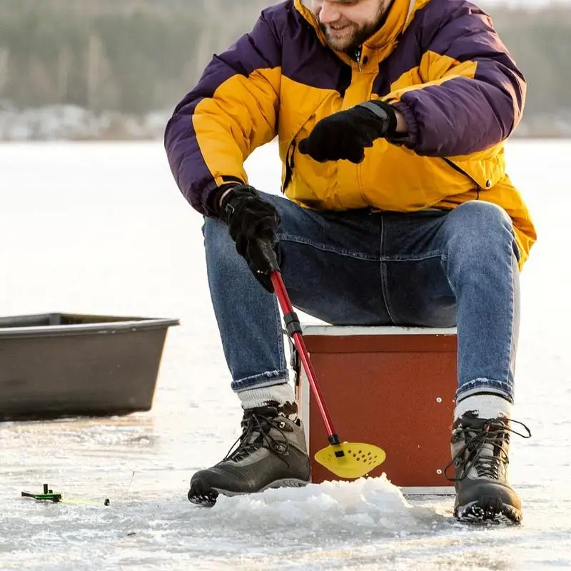 Winter Outdoor Fishing Shovel Stretchable Ice Scooper Comfortable Ice Scooper Fishing Gear Scoop For Family
