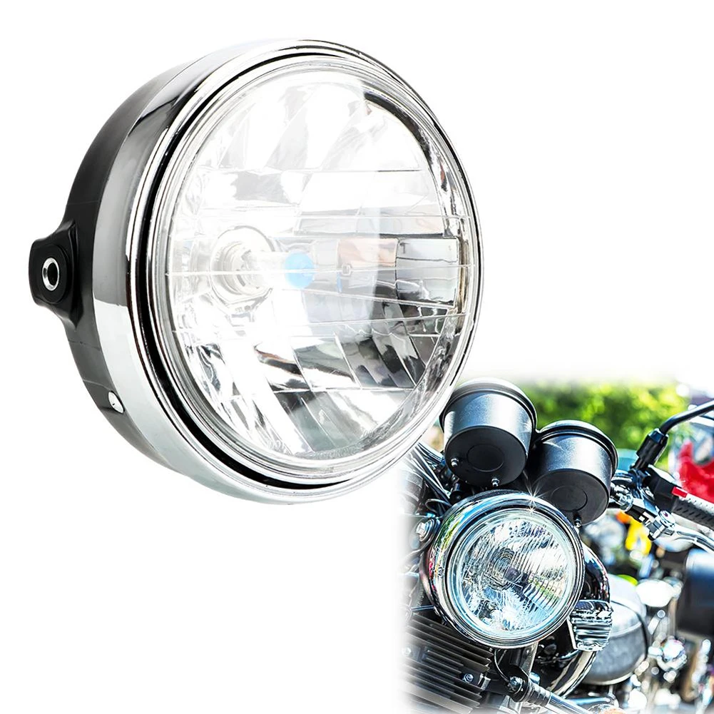 LED Indicator Light Round Modified Headlamp Waterproof Modified Crystal Headlamp for Hornet 600 900 for Honda Sapphire 250 VT250